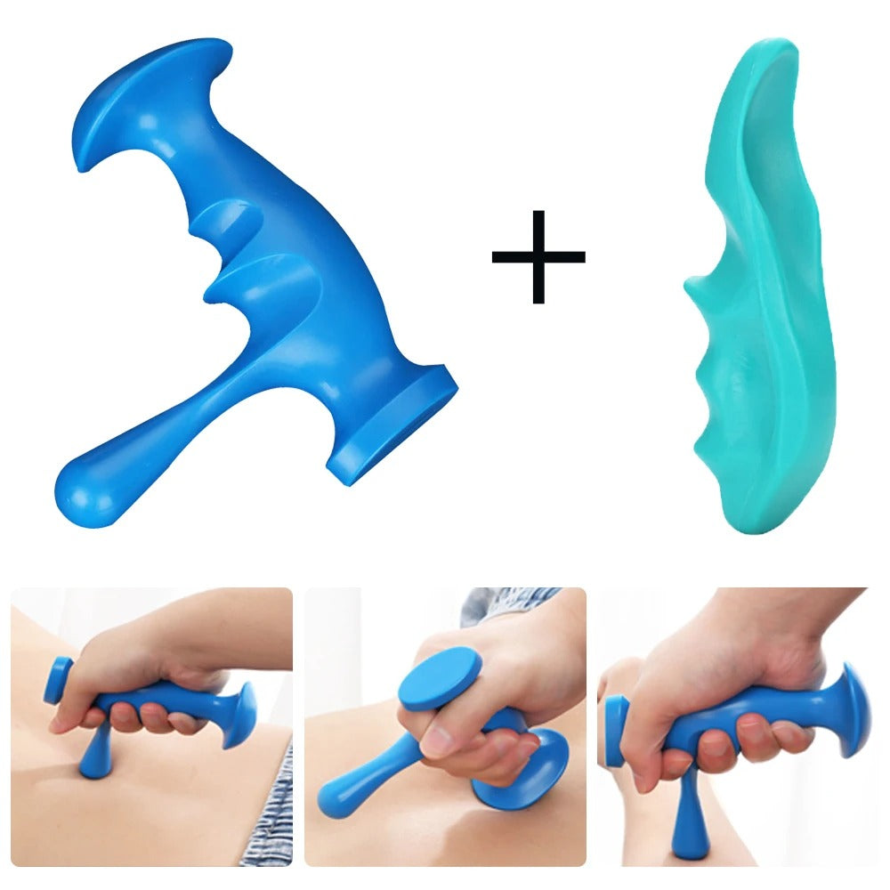 2 Piece Deep Tissue Massage Tool | Manual Thumb Saver