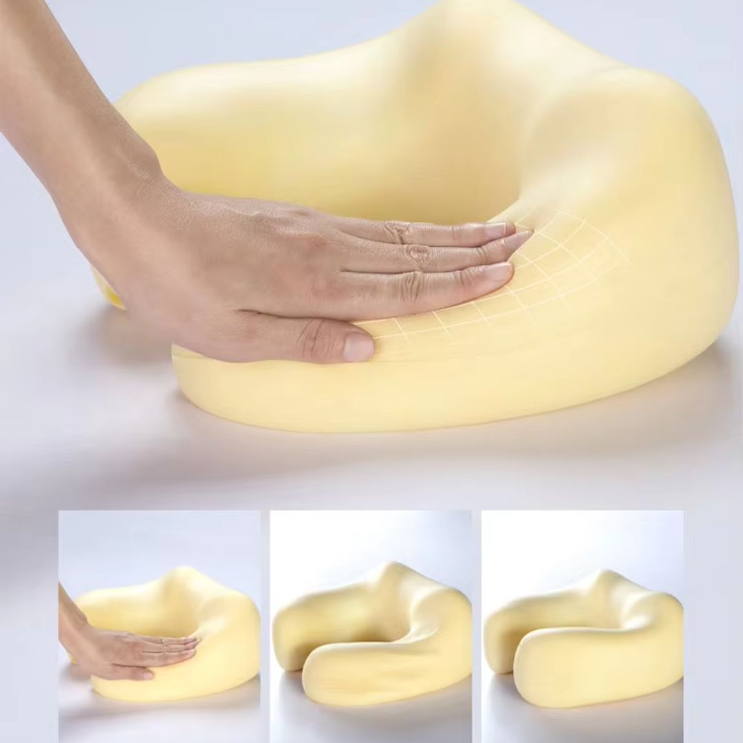 N - Shiatsu Heated Massage Pillow – Deep Kneading Neck & Shoulder Relief | Portable & Rechargeable