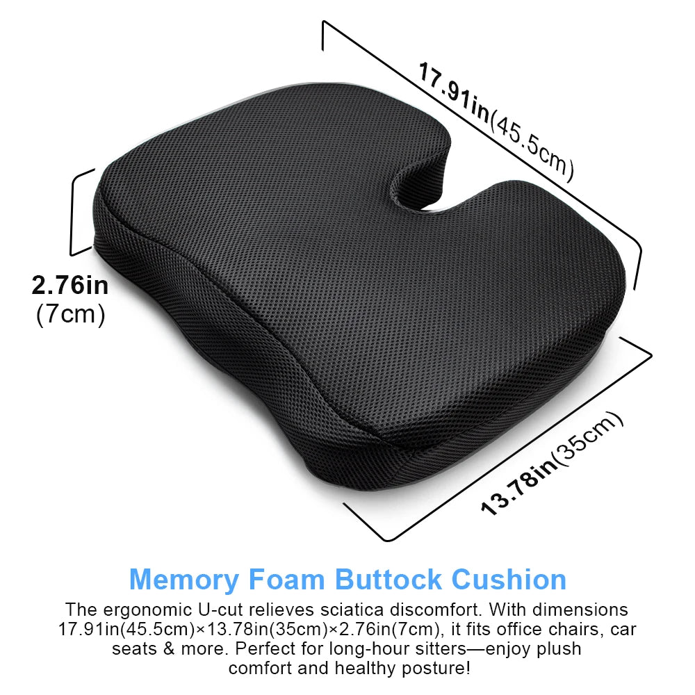 Coccyx Cushion | Memory Foam Tailbone Support