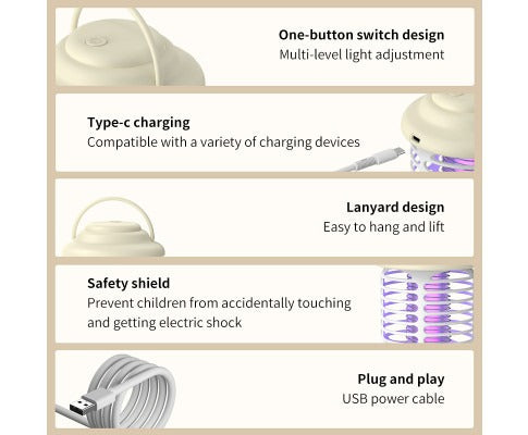 Mosquito Killer Lamp | Rechargeable UV Bug Zapper