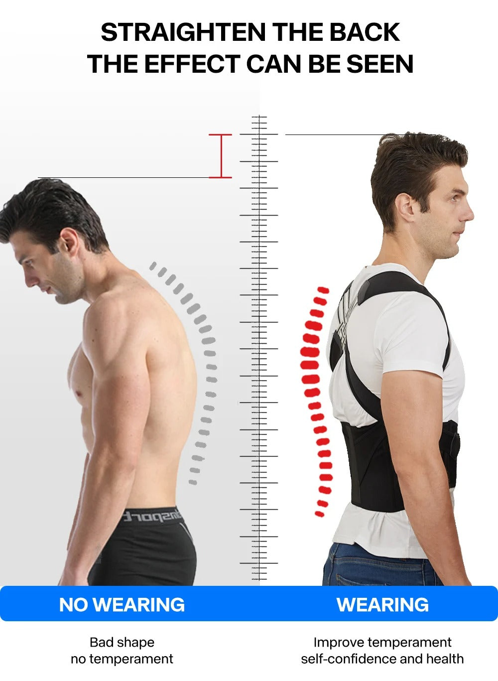 Adjustable Back Posture Corrector | Upper Back Support