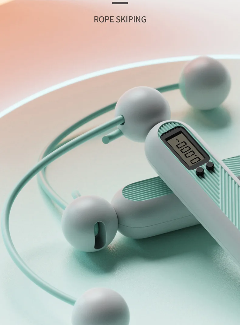 Cordless Digital Skipping Rope | Weighted Fitness