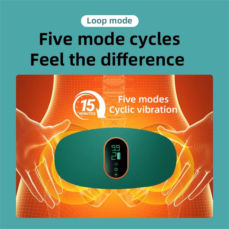 EMS Heated Waist Massage Belt | Infrared Back Support