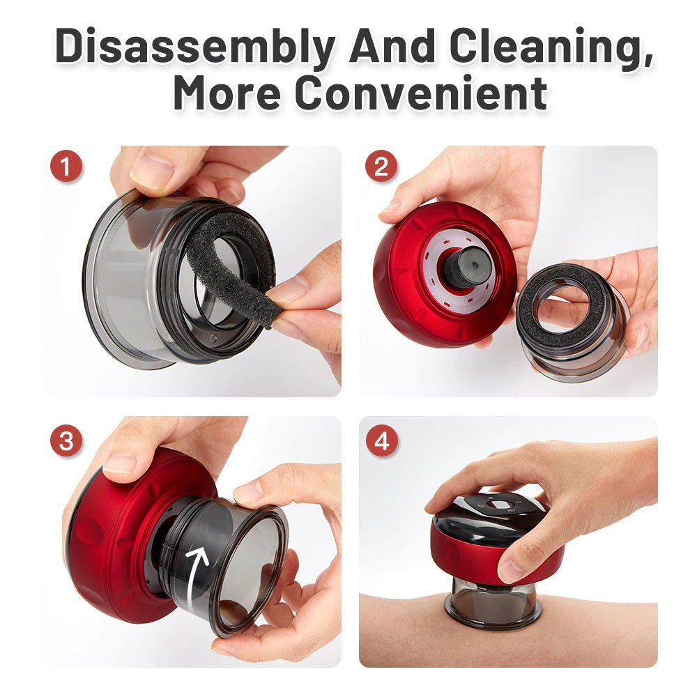 Electric Vacuum Cupping Massager | Red Light