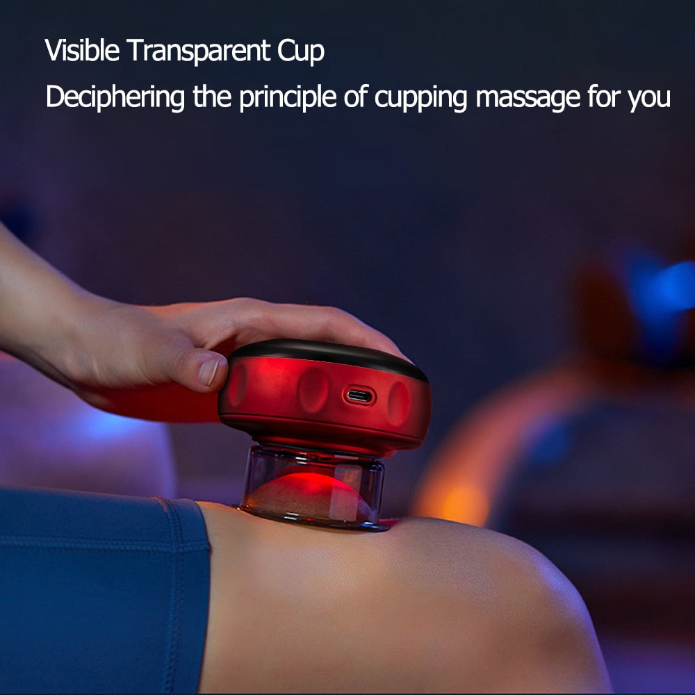 Electric Vacuum Cupping Massager | Red Light