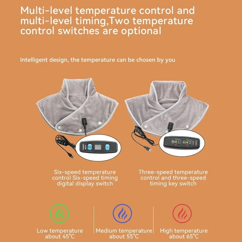 USB Neck & Shoulder Heating Pad | 3 Heat Levels