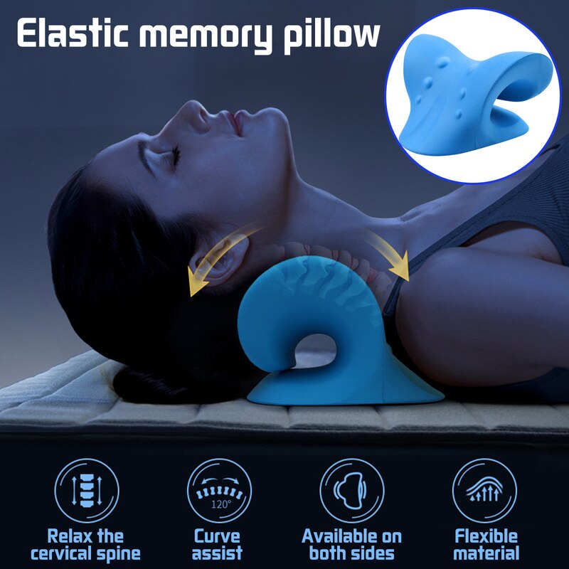 Neck & Shoulder Stretcher | Cervical Traction Pillow