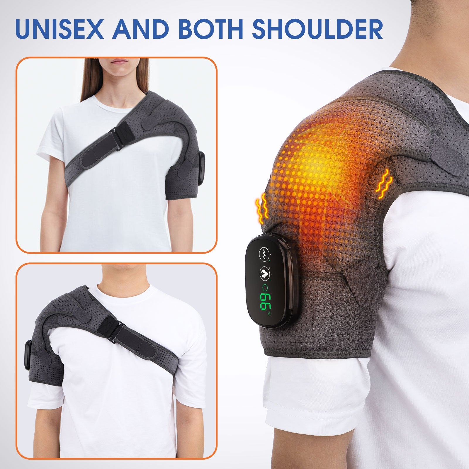 Heating Shoulder Brace | Compression & Vibration