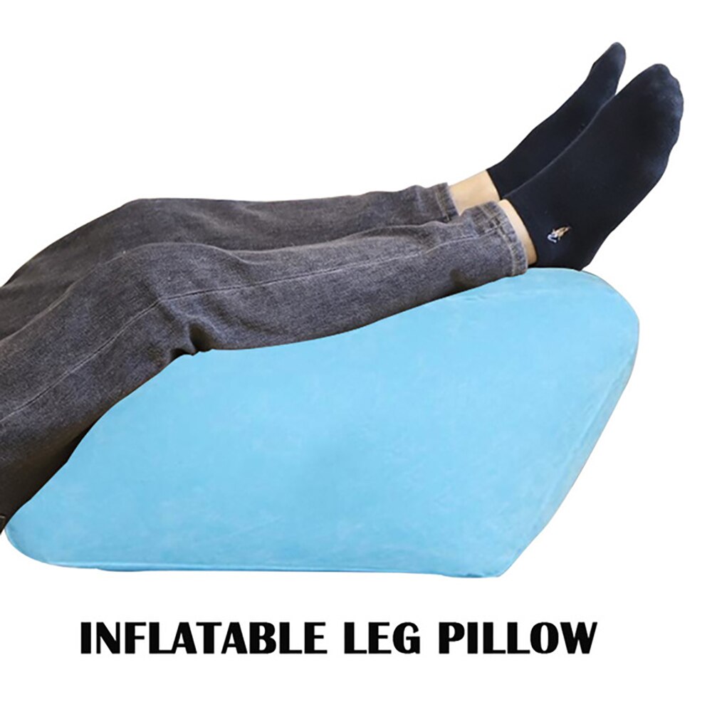 Inflatable Leg Elevation Pillow | Soft PVC Velvet