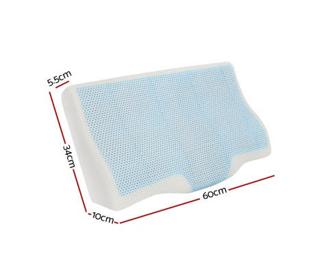 Memory Foam Contour Pillow | Cool Gel Support