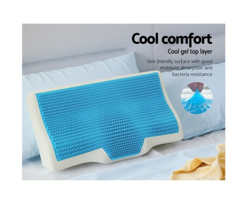 Memory Foam Contour Pillow | Cool Gel Support