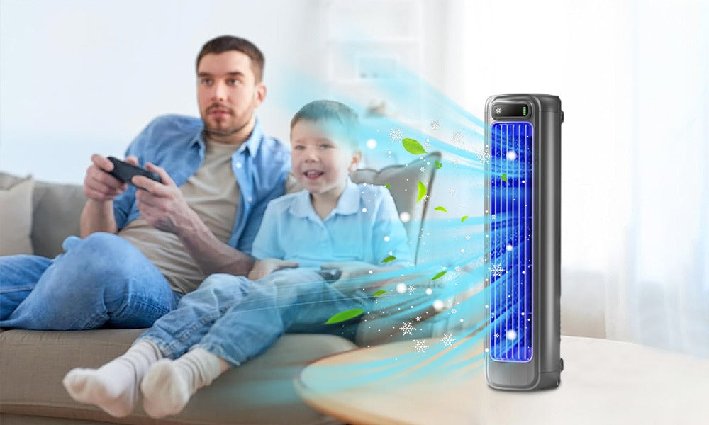 Portable Bladeless Tower Fan | Personal Fan