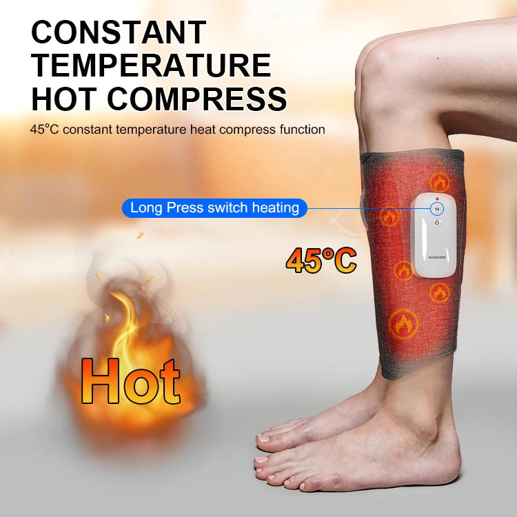 Air Compression Leg Massager | Heat & Vibration
