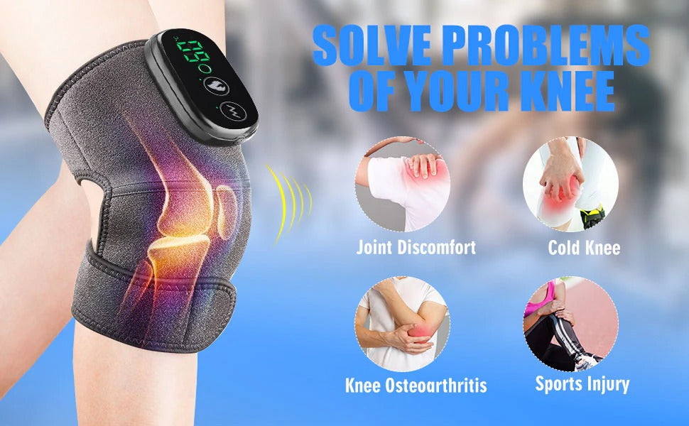 Thermal Knee Massager | Heat & Vibration (3-in-1)