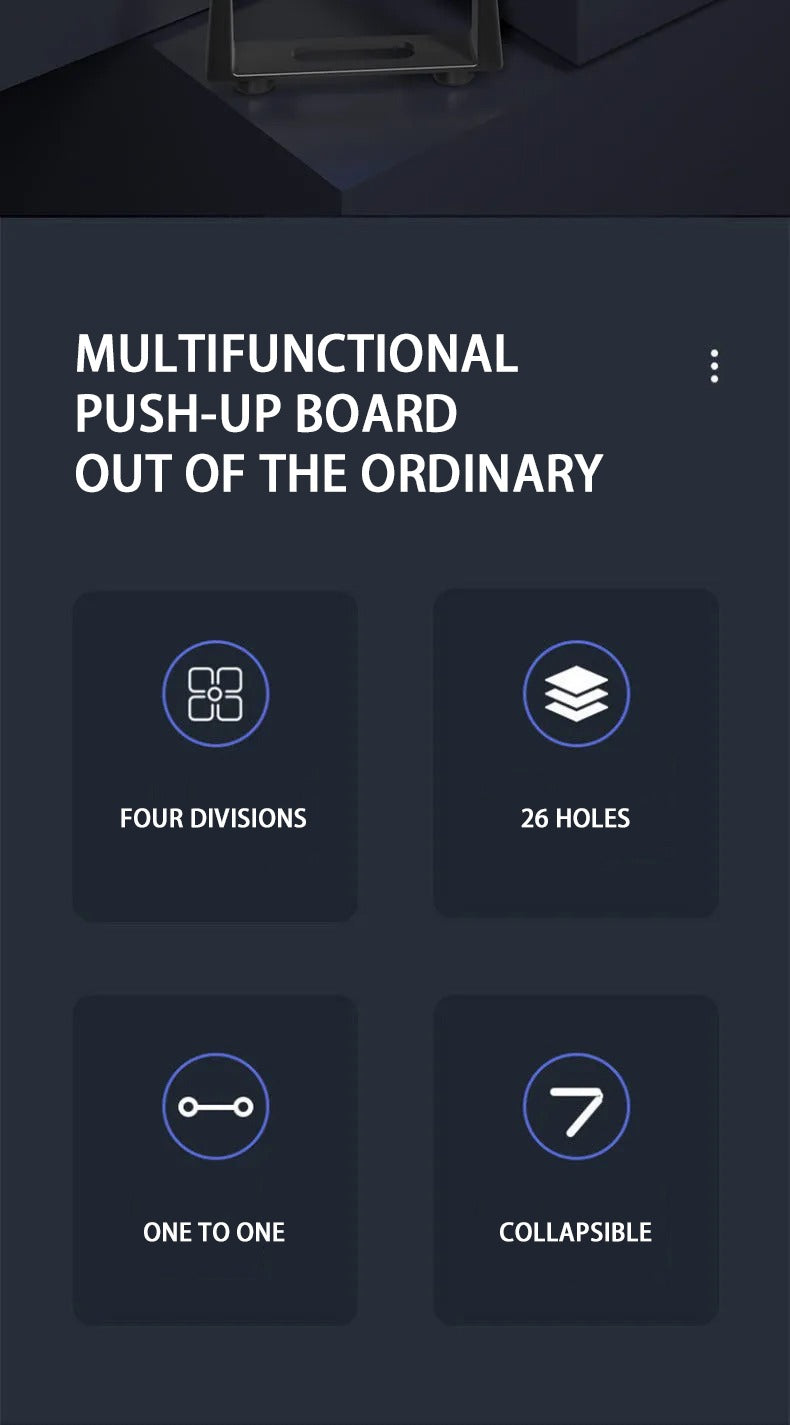 Folding Push Up Board | 14-in-1 Upper Body System