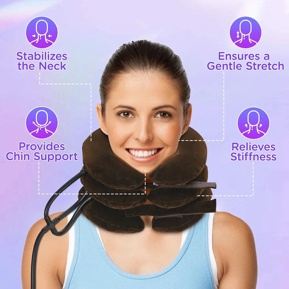 Inflatable Neck Traction Collar | Adjustable Support