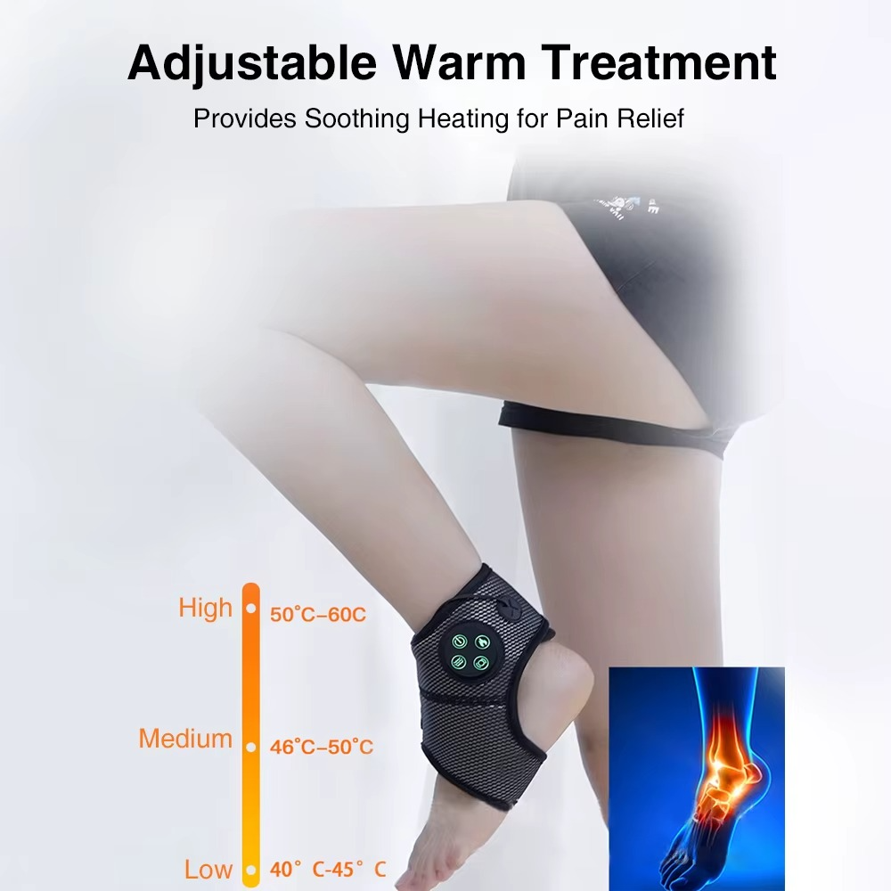 Smart Ankle Massage Brace | Heat & Compression