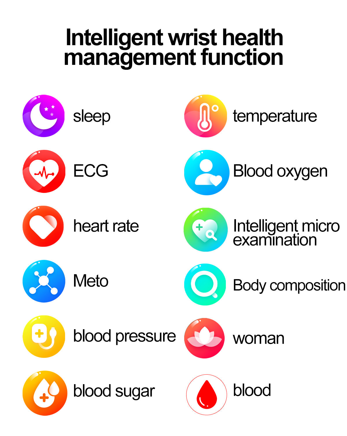 Health & Fitness Smart Watch | ECG & Activity