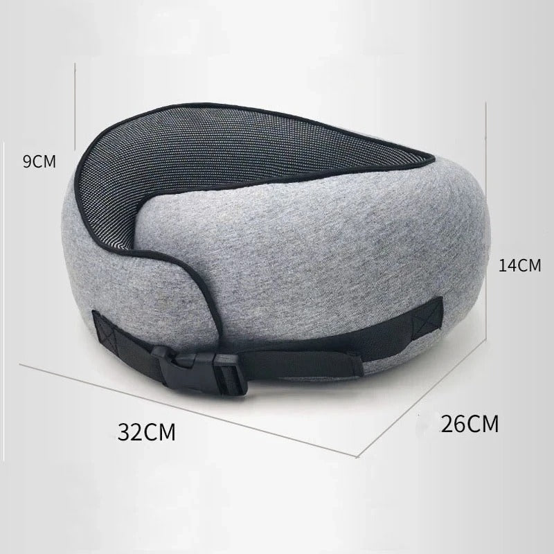 Memory Foam Travel Neck Pillow | Ergonomic Support