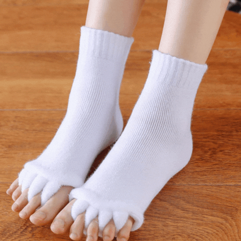 Toe Separator Socks | Cotton Blend Alignment