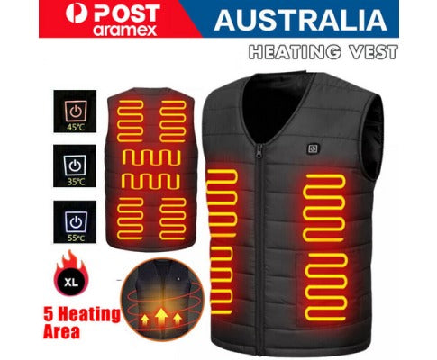 USB Heated Vest | Unisex Winter Core Warmer