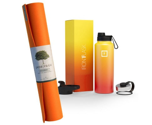 Yoga Mat & Iron Flask Bundle | Full Body Flow