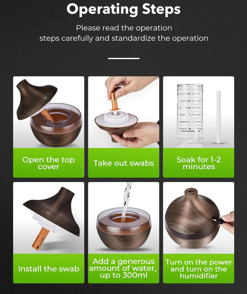 ECO Aroma Diffuser & Humidifier (300ml)