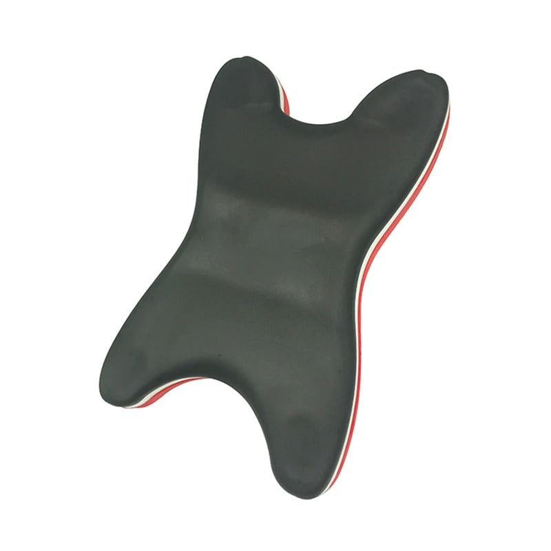 Orthopedic neck traction pillow front view showing U-shaped EVA foam design that helps support relaxed cervical alignment for neck and shoulder comfort.