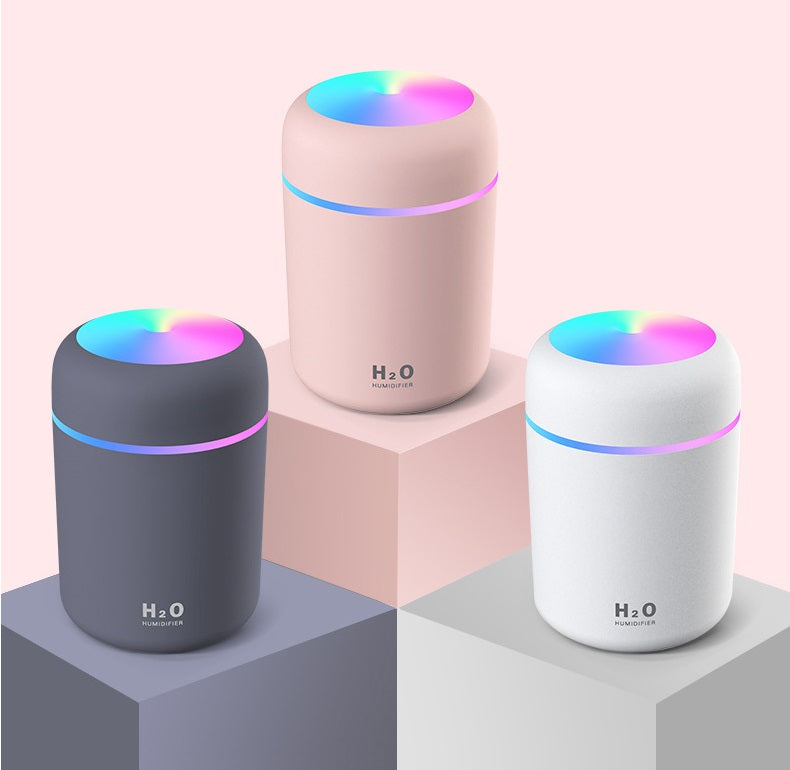 Portable Aroma Diffuser Humidifier (LED, 260–300ml)