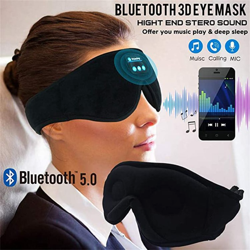 Sleep Mask | Bluetooth Headphones | Total Blackout
