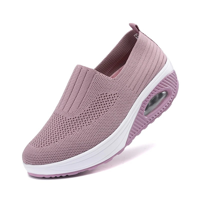 Women’s orthopedic non-slip shoes in a front hero view showing breathable upper and grippy outsole for supportive, all-day wear.