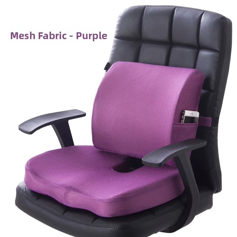 Memory Foam Seat & Back Cushion | Sciatica Support