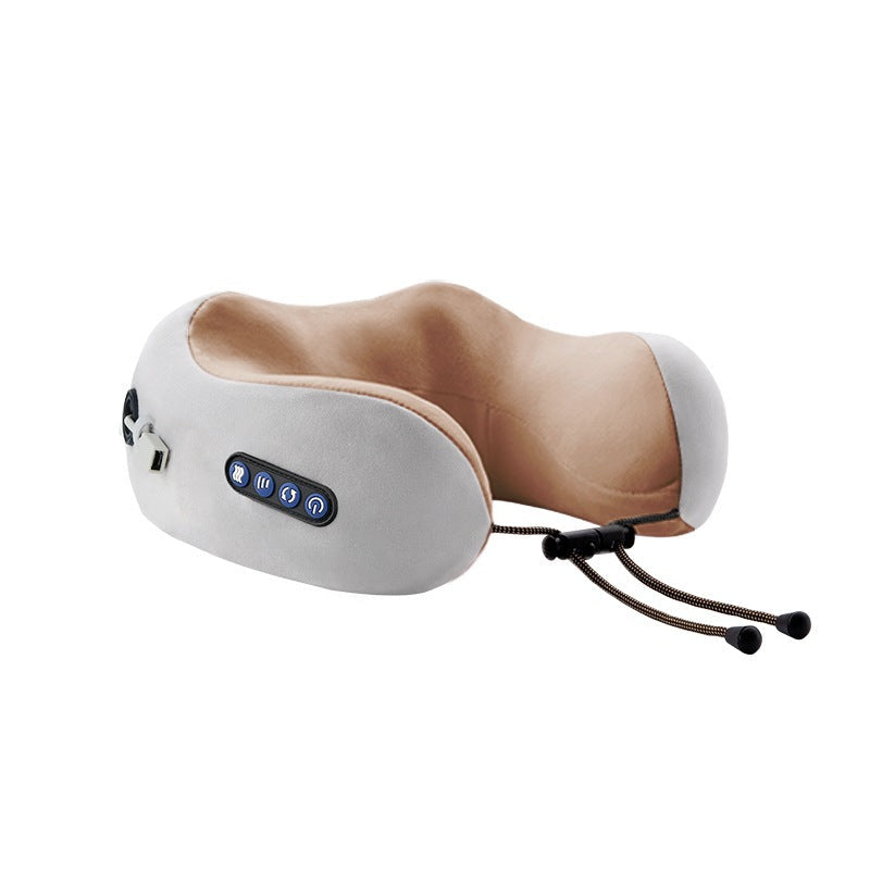 N - Shiatsu Heated Massage Pillow – Deep Kneading Neck & Shoulder Relief | Portable & Rechargeable
