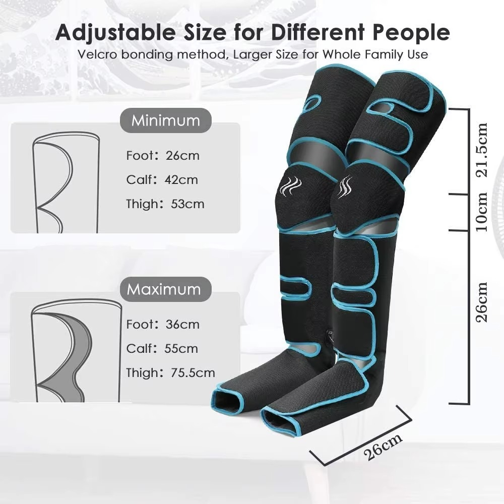 360° Air Compression Leg Massager | Full Leg Knee Heat