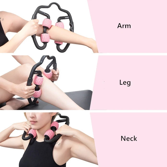U-Shape Trigger Point Massage Roller | Deep Muscle Recovery Anytime, Anywhere