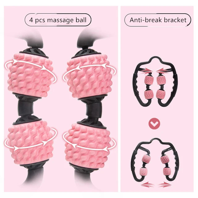 U-Shape Trigger Point Massage Roller | Deep Muscle Recovery Anytime, Anywhere