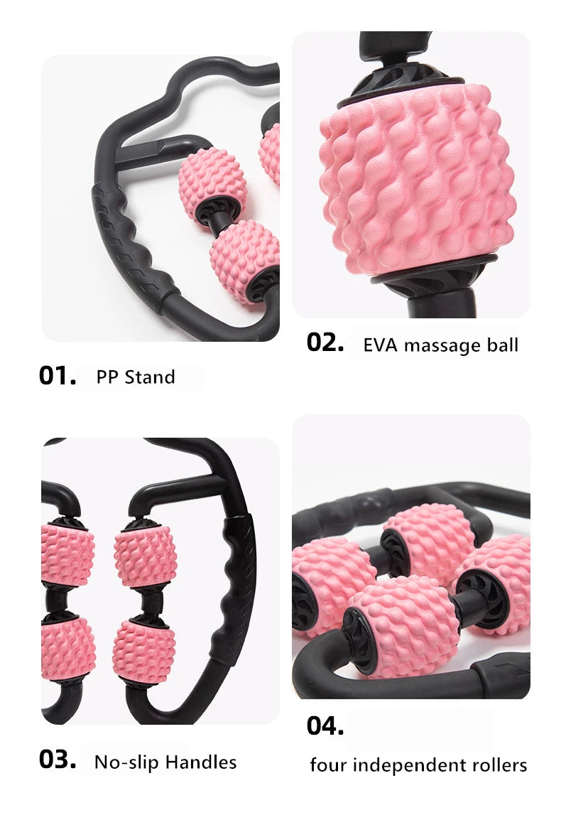 U-Shape Trigger Point Massage Roller | Deep Muscle Recovery Anytime, Anywhere