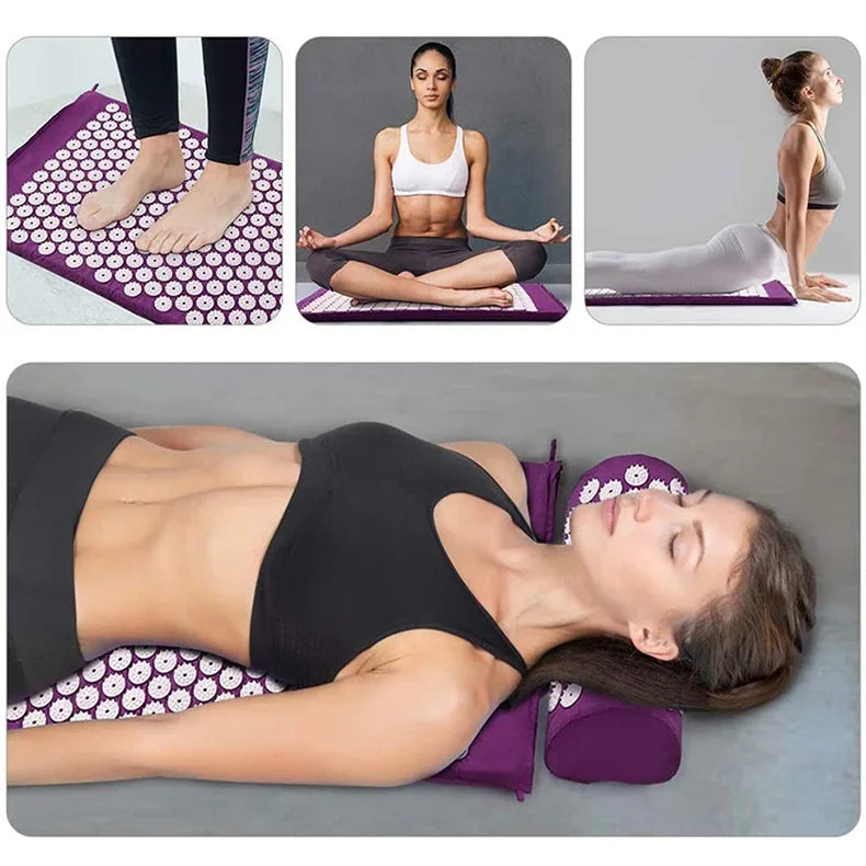 Yoga Acupressure Mat | Back & Neck Set