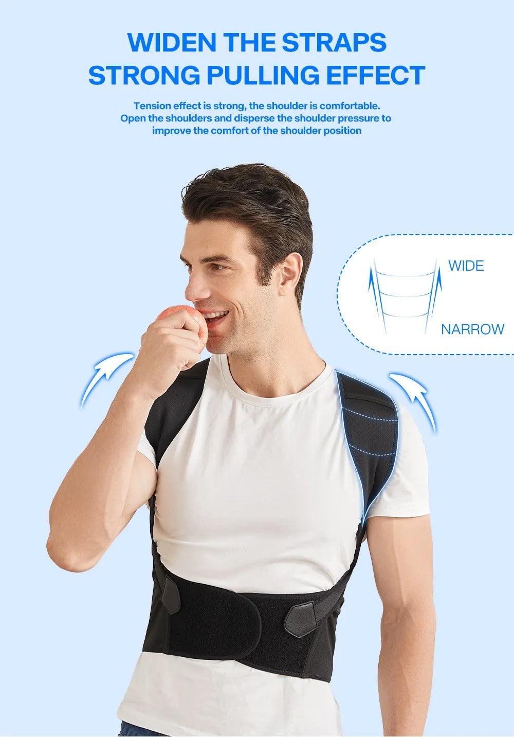 Adjustable Back Posture Corrector | Upper Back Support