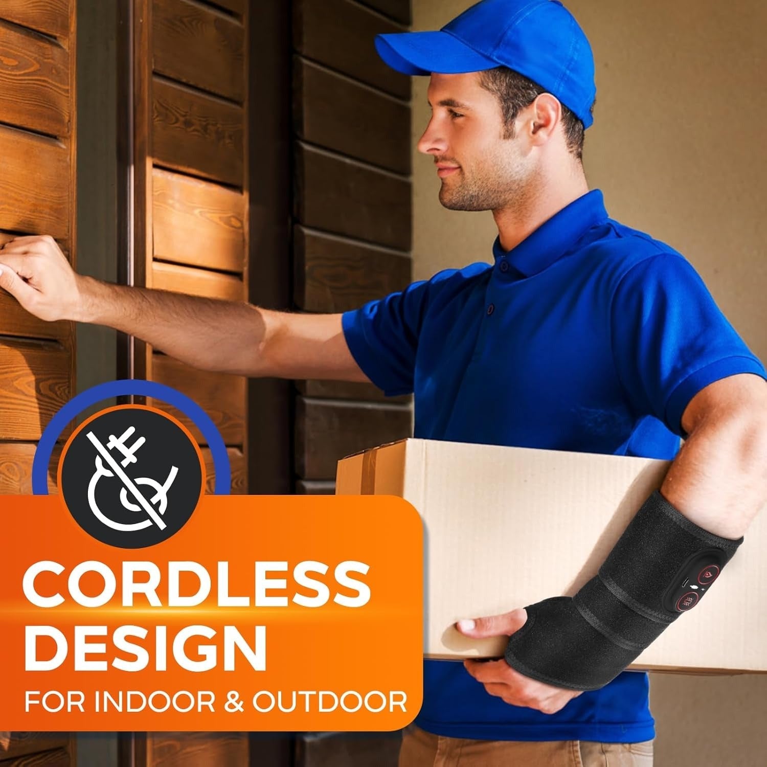 Cordless Heating Pad Wrap | Wrist & Elbow Support