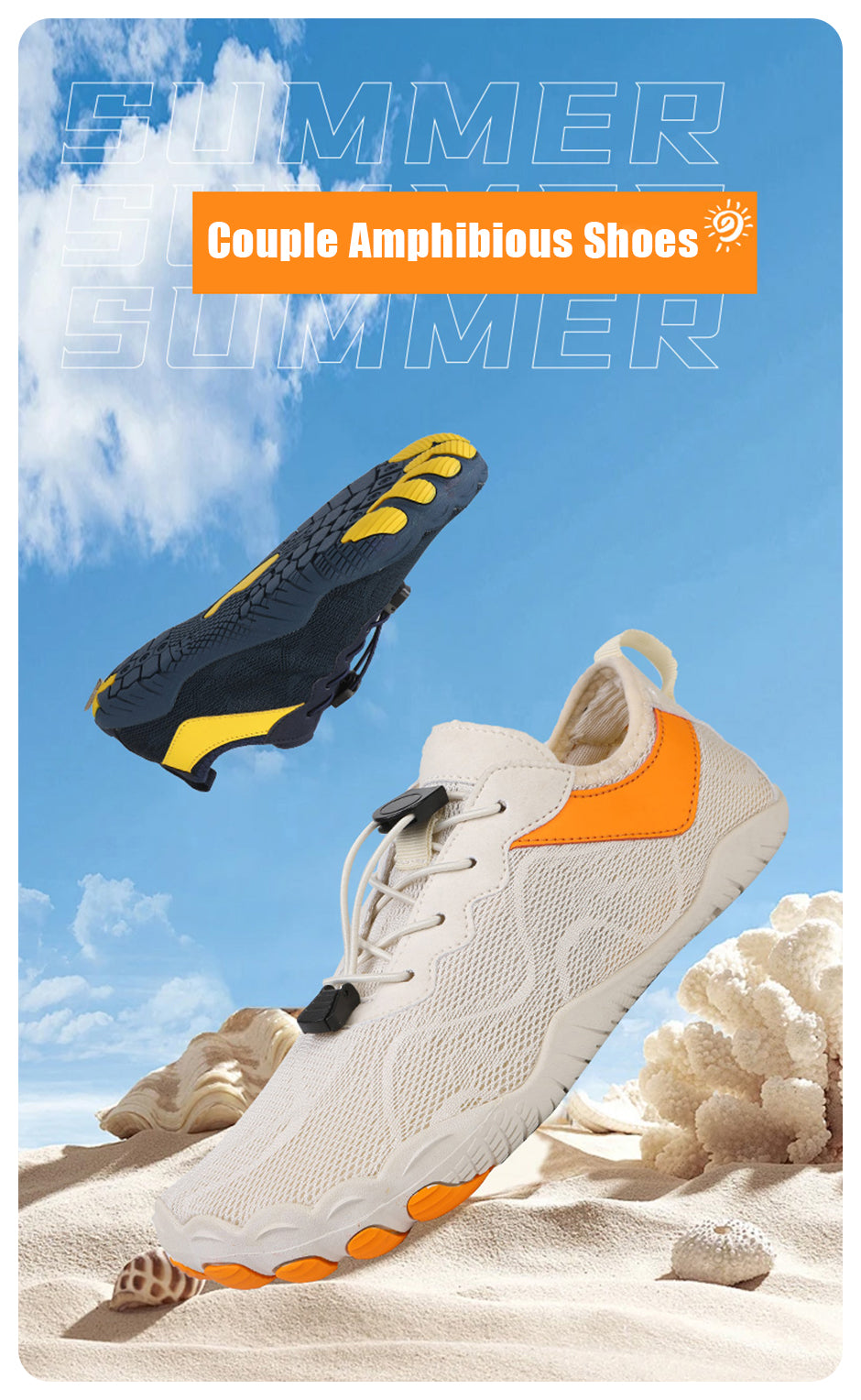 Non Slip Barefoot Aqua Shoes | Unisex