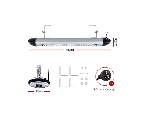 Electric Strip Heater Radiant Heaters 1500W