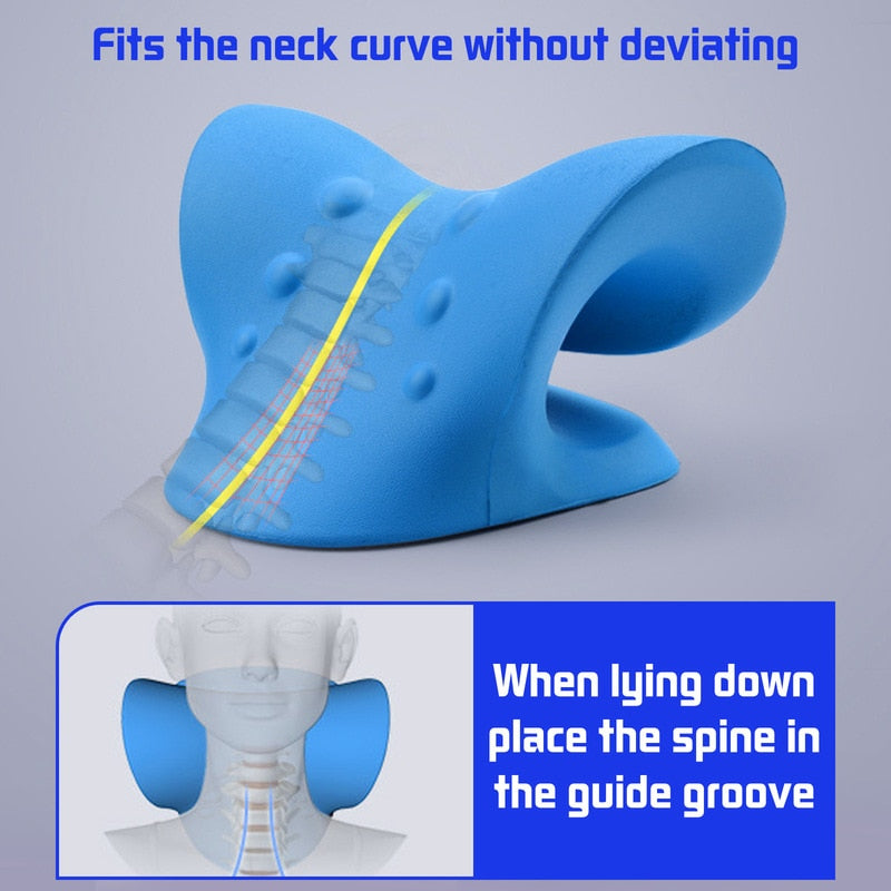 Neck & Shoulder Stretcher | Cervical Traction Pillow