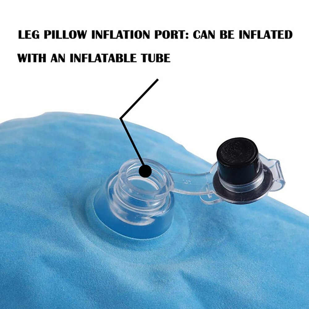 Inflatable Leg Elevation Pillow | Soft PVC Velvet