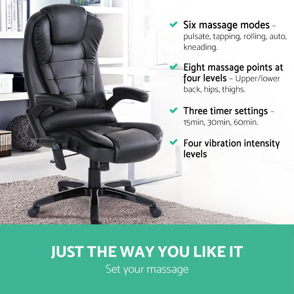Heated Massage Office Chair | 8 Zone Massage