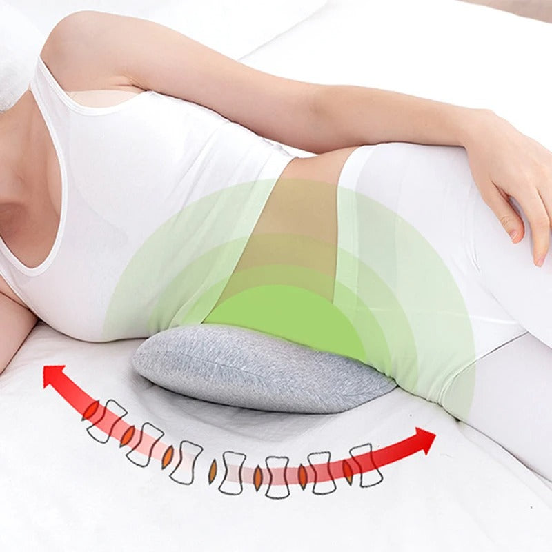 Memory Foam Lumbar Pillow | Rollable Back Support
