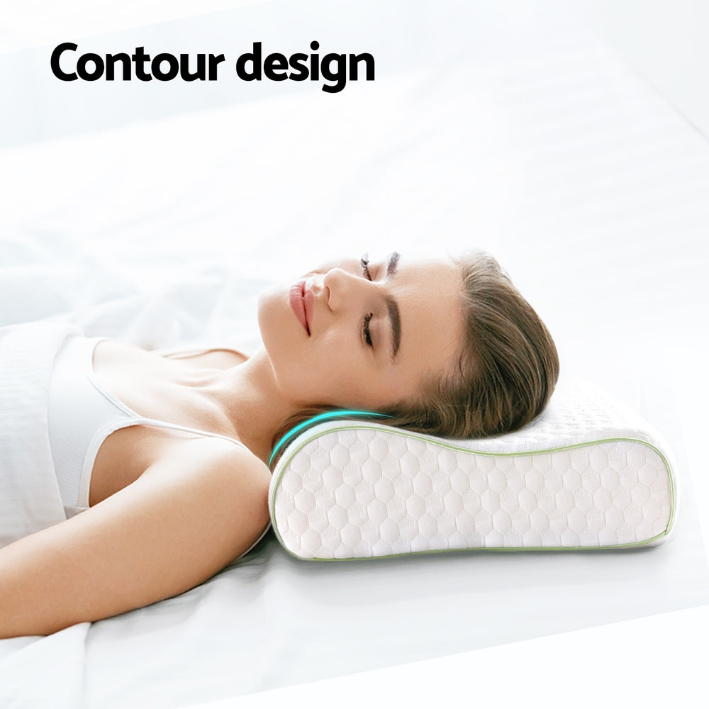 ErgoComfort Memory Foam Neck Pillow | Contoured Support