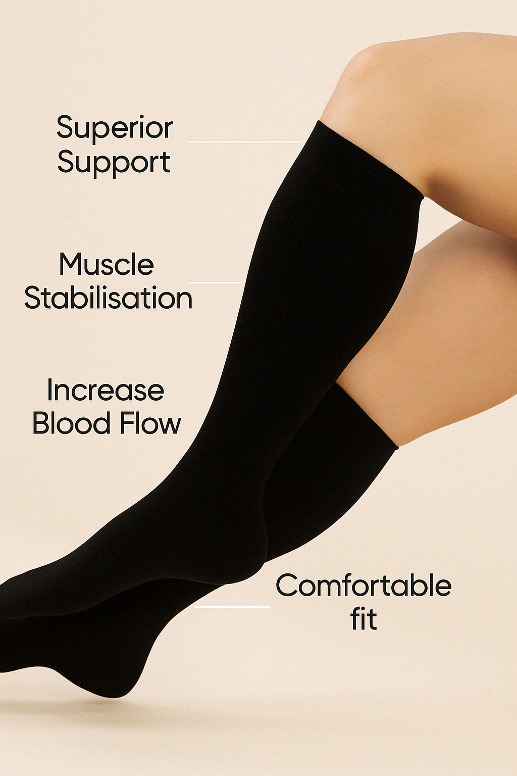Plus Size Compression Socks | Graduated Support