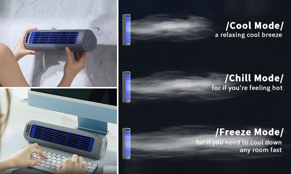 Portable Bladeless Tower Fan | Personal Fan