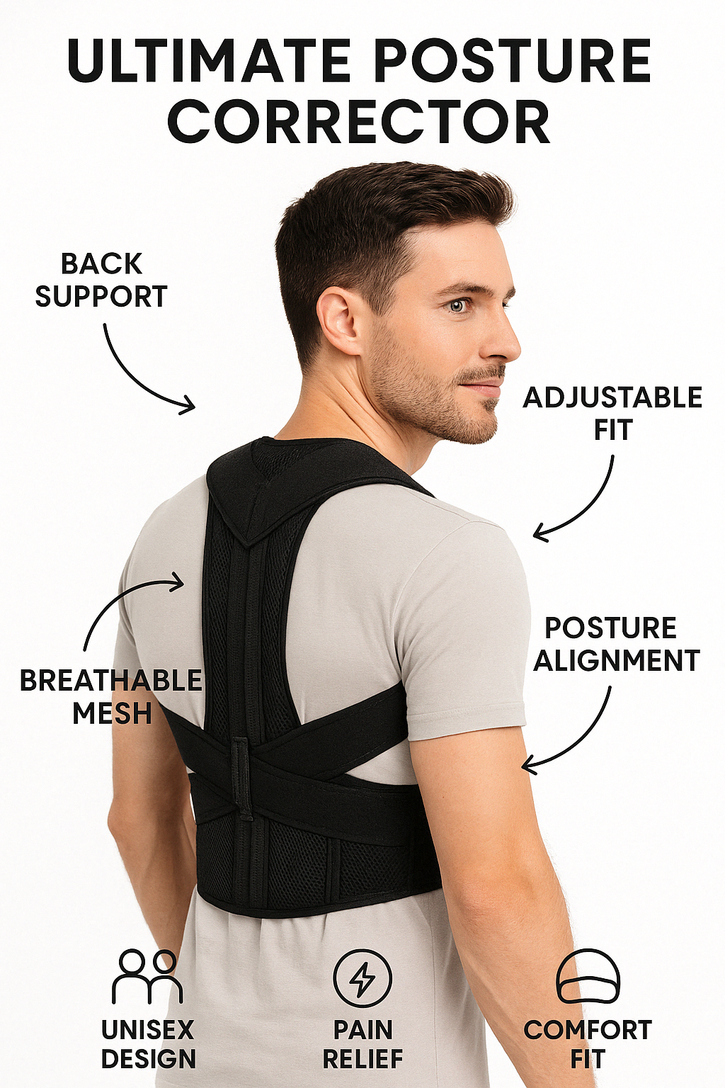 Posture Corrector Back Brace | Full Back Support